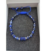 LAPİS LAZULİ, SODALİT, HEMATİT DOĞALTAŞ BİLEKLİK