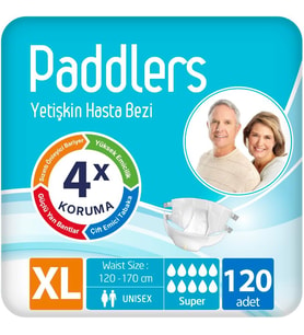 Yetişkin Hasta Bantlı Bez X-Large 120 Adet – Yüksek Emicilik