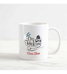 Diş Hekimi Kupa Bardak (2. Tasarım) (Beyaz)