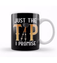 Funny Just The Tip I Promise Darts Pun Dart Player Kupa Bardak Porselen