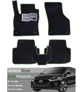 HYUNDAİ IONIQ (2016-2022) Uyumlu EVA Paspas Tam Set–Araca Özel,Kolay Montaj,Su Geçirmez