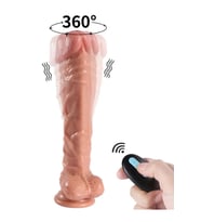 Jihad Knight Uzaktan Kumandalı Şarjlı Realistik Penis Döner Başlı 25.5 cm