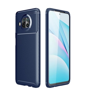 Xiaomi Mi 10T Lite Kılıf Auto Focus Karbon Kapak - Lacivert