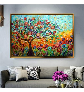 Altın Çerçeveli dekoratif tablo a305 (Gold)
