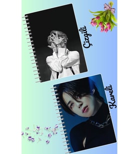 Jimin bts defter seti 2 adet A4 boyutu 21*30 çizgili + kareli 60 syf