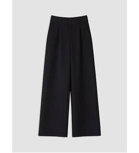 LCW Vision Siyah Loose Fit Kadın Pileli Kumaş Pantolon