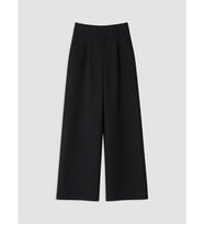 LCW Vision Siyah Loose Fit Kadın Pileli Kumaş Pantolon