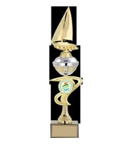 ODAK KUPA - Figürlü Kupalar - Yelken Figürlü Kupalar FG-065 C - 47 cm