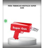 Para Dolar Saçma Para Atma Tabancası Otomatik Kırmızı Oyuncak
