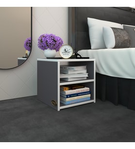 Kenzlife komodin meydey gri 39*39*39 komidin kitaplık ayakkabılık (Karışık)