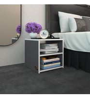 Kenzlife komodin meydey gri 39*39*39 komidin kitaplık ayakkabılık (Karışık)