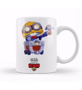Brawl Stars Carl Kupa Bardak Porselen