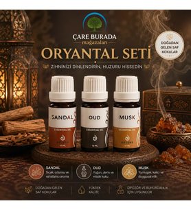 Arjens Sandal & Oud & Musk 10 Esans ml Oryantal Seti