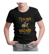 Teacher by Day Öğretmenler Günü Siyah Çocuk Tshirt