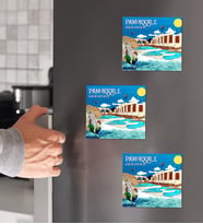 Pamukkale Tasarımlı 3'lü Ahşap Magnet