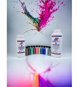 Epoxy Ultra Şeffaf 1,5 Kg Epoxy Sedefli Pigment 10 Adet 150 gr