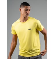 Maraton Regular Erkek Bisiklet Yaka Sarı T-shirt