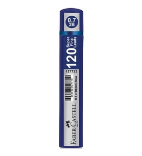 FABER CASTELL 120'Lİ MİN 0.7 2B 60mm UÇ MAVİ TÜP