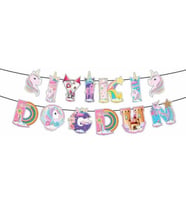 FLAMA UNICORN ŞEKLİNDE İYİKİ DOĞDUN PK:1-