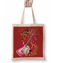 Music Müzik Gitar 2 Bez Çanta Uzun Saplı