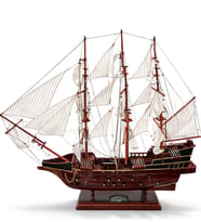 80x65 cm Ahşap Yelkenli Gemi (Çok Renkli)