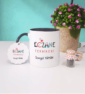 Eczane Teknikeri Kupa Bardak Siyah ve Anahtarlık