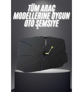 Yeni Nesil Tüm Araç Modellerine Uygun Oto Şemsiye Katlanabilir Uv Işınlarına Karşı
