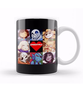 Undertale Friends 02 Kupa Bardak Porselen