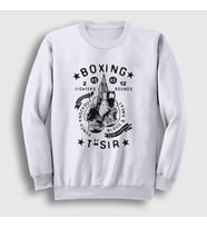 Presmono Unisex Beyaz Boxing Ufc Mma Hediye Boksör Boks Sweatshirt 496278tt (Beyaz)