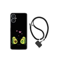 Spark 9 Pro Kılıf Ipli Boyun Askılı Desenli Silikon Aşık Avokadolar 1642