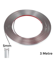 Yapışkanlı Nikelaj Şerit Bant Çıta 5mm 3 Metre Krom