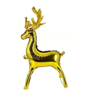 Geyik Şekilli Folyo Balon Gold Renk