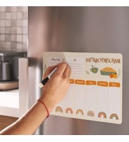 Haftalık Yemek Planlayıcı Buzdolabı Magneti