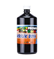 Nova Color Akrilik Boya 1 KG Siyah Akrilik Boya