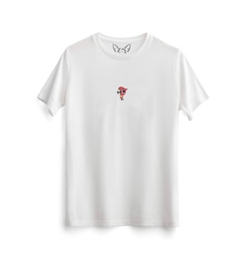  Animal Papağan Dijital Baskılı Çocuk Beyaz Tshirt