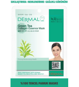 DERMAL Sıkılaştırıcı, Nemlendirici Yeşil Çay Özlü Kolajen Maske 23gr