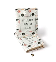 BCOVERART Kitap Kılıfı-Kitaplarım Olmadan Asla