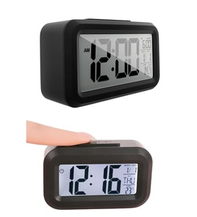 Gece Dijital Masa Saati Dijital Alarmlı Led Ekran Pilli Çalar Saat