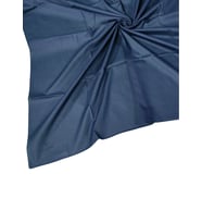 Valino Organik Pamuk Düz Renk Eşarp 100x100 cm - Doğal ve Nefes Alabilen Kumaş (Koyu Lacivert)