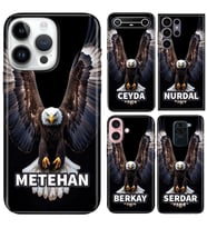 Samsung Galaxy A05 A12 M12 A23 A26 A32 A53 A56 A73 Kılıf YeniSeri Kişiye Özel İsim Yazılı Silikon Kapak Şanlı Kartal
