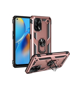 Oppo A74 4G Uyumlu Kılıf Zore Vega Kapak (Rose Gold Altın)