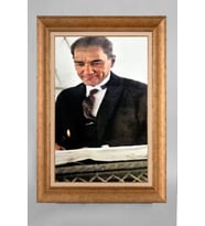 Altın Varaklı Paspartulu Çerçeveli Atatürk Tablo nt1297