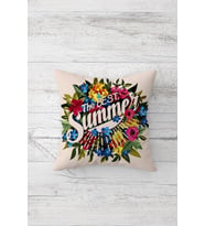 The Best Summer Çift Tarafı Baskılı Gizli Fermuarlı Yastık Kılıfı Kırlent Koltuk Yastık Kılıfı (Çok Renkli)