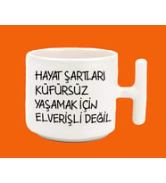 Hayat Şartları Küfürsüz Yaşamak İçin Elverişli Değil Latte Kupa