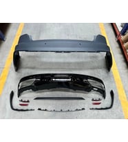 AUDİ - ARKA TAMPON SET S-LİNE (SİYAH ÇITALI) A4 2020-
