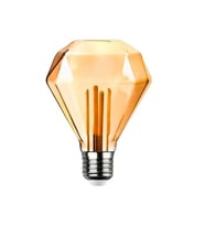GD-95 Kırılmaz Gövde Diamond Elmas Kesim 4,5 Watt Amber Rustik Ampul (4767)