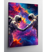 Kanvas Tablo Astronotlar Ve Evren