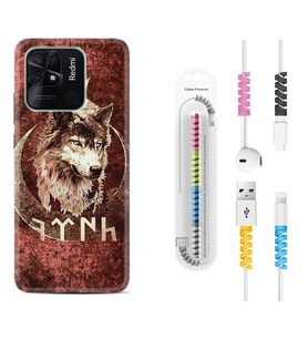 Xiaomi Poco X3 Pro M4 Pro X4 Pro C40 10C Kılıf Kablo Koruma Spiral Silikon Göktürk 3 1412