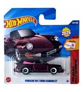 Hot Wheels - Porsche 911 Turbo Cabriolet - Mor (1/64) 2025 Üretim