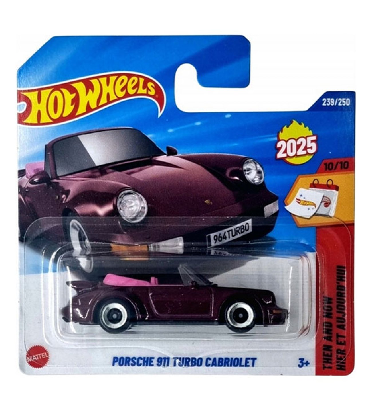 Hot Wheels - Porsche 911 Turbo Cabriolet - Mor (1/64) 2025 Üretim